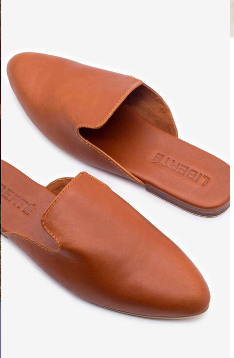 Liberte Shoes - Liberte The Modern Mule in Cognac Tan Brown Leather size 8